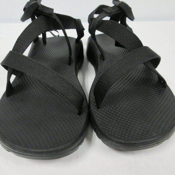 CHACO Z/Cloud Cushioned Sandal Womens Sz 12 Adjustable Durable All Black J107366 - Picture 3 of 12